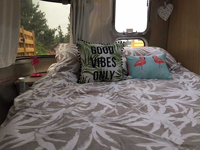 Airstream Vacation Accommodation Okanagan Bedroom